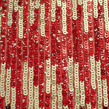 Load image into Gallery viewer, Sequin Mesh (Stripes - 52" to 56")