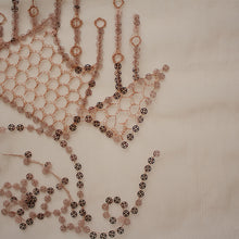 Load image into Gallery viewer, Sequin Mesh (Floral - 54")