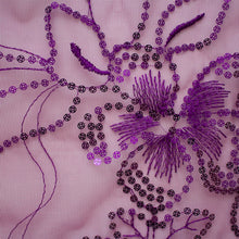 Load image into Gallery viewer, Sequin Mesh (Floral - 54")