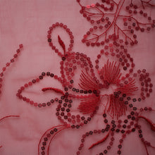 Load image into Gallery viewer, Sequin Mesh (Floral - 54")
