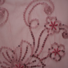 Load image into Gallery viewer, Sequin Mesh (Floral - 54")