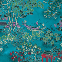 Load image into Gallery viewer, Chinese Cotton Brocade (Blue Landscape - 40&quot;)