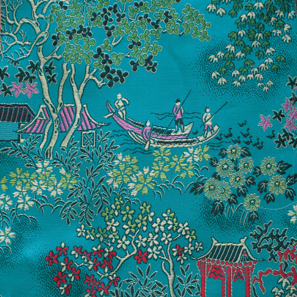 Chinese Cotton Brocade (Blue Landscape - 40