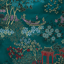 Load image into Gallery viewer, Chinese Cotton Brocade (Blue Landscape - 40&quot;)