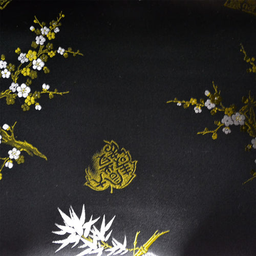 Chinese Silk Brocade (Cherry Blossoms and Bamboo Leaves - 30