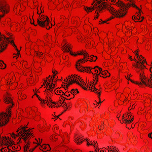 Chinese Silk Brocade (Dragons and Florals - 30")