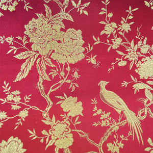 Chinese Silk Brocade (Flowers and Birds - 30")